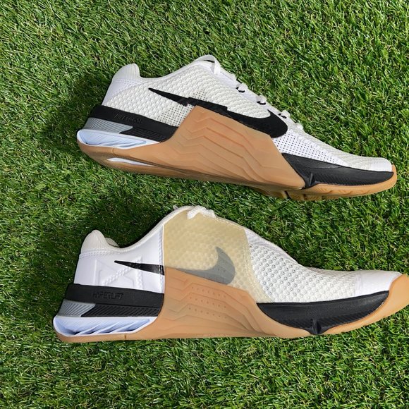 Nike Metcon 7 Training Shoes White Black Gum Brown CZ8281-101 Mens NEW